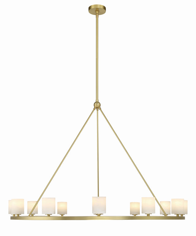 Aragon 12 Light Soft Brass Chandelier ARA-10266-SB