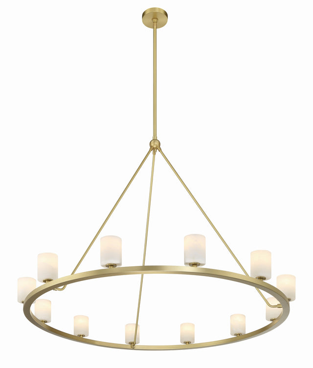 Aragon 12 Light Soft Brass Chandelier ARA-10266-SB