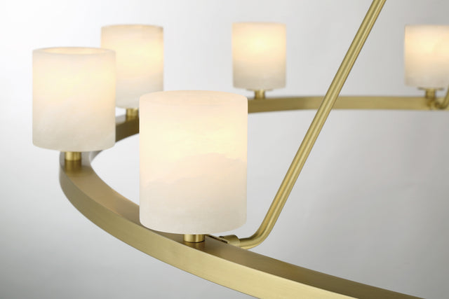 Aragon 12 Light Soft Brass Chandelier ARA-10266-SB