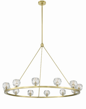 Aragon 12 Light Soft Brass Chandelier ARA-10266-SB
