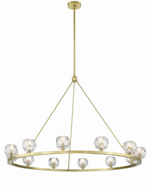Aragon 12 Light Soft Brass Chandelier ARA-10266-SB