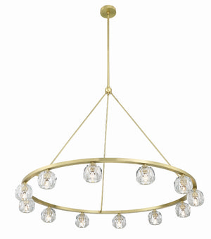 Aragon 12 Light Soft Brass Chandelier ARA-10266-SB