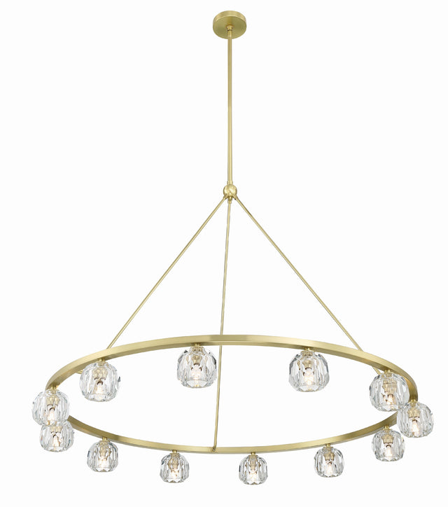 Aragon 12 Light Soft Brass Chandelier ARA-10266-SB