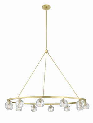 Aragon 12 Light Soft Brass Chandelier ARA-10266-SB