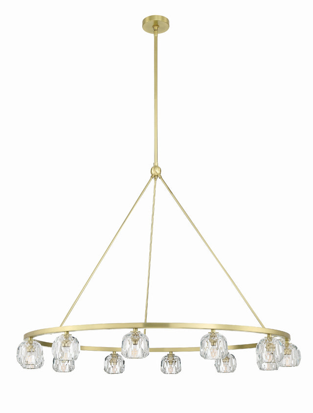 Aragon 12 Light Soft Brass Chandelier ARA-10266-SB