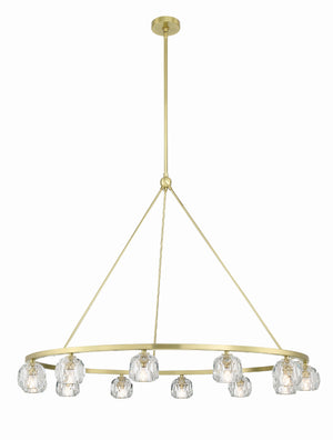 Aragon 12 Light Soft Brass Chandelier ARA-10266-SB