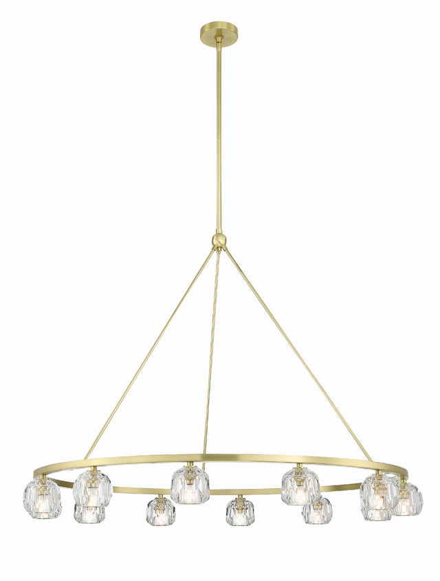 Aragon 12 Light Soft Brass Chandelier ARA-10266-SB