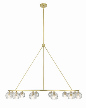 Aragon 12 Light Soft Brass Chandelier ARA-10266-SB