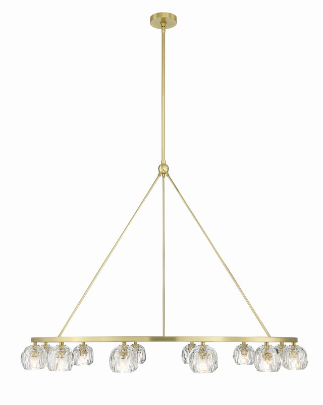 Aragon 12 Light Soft Brass Chandelier ARA-10266-SB