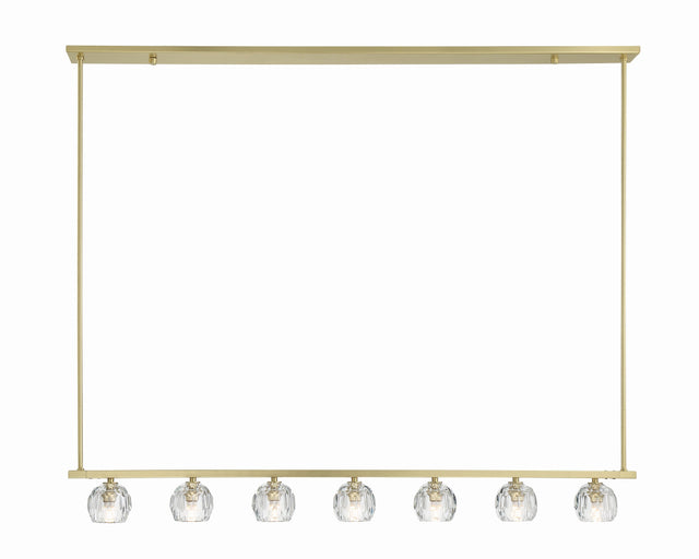 Aragon 7 Light Soft Brass Chandelier ARA-10267-SB