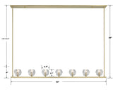 Aragon 7 Light Soft Brass Chandelier ARA-10267-SB