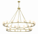 Aragon 30 Light Soft Brass Chandelier ARA-10269-SB