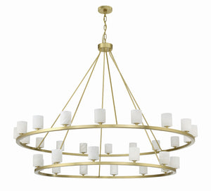 Aragon 30 Light Soft Brass Chandelier ARA-10269-SB
