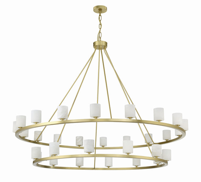 Aragon 30 Light Soft Brass Chandelier ARA-10269-SB