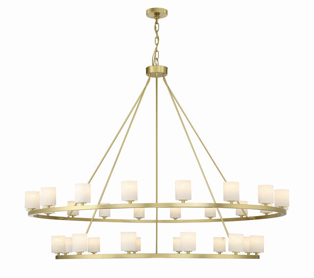 Aragon 30 Light Soft Brass Chandelier ARA-10269-SB