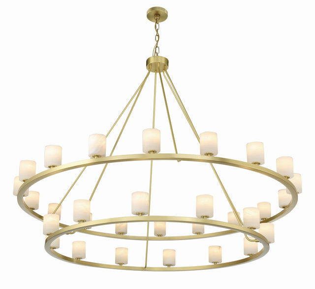 Aragon 30 Light Soft Brass Chandelier ARA-10269-SB
