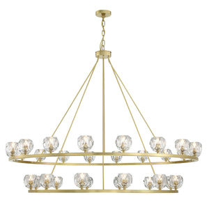 Aragon 30 Light Soft Brass Chandelier ARA-10269-SB