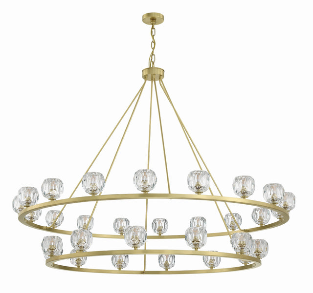 Aragon 30 Light Soft Brass Chandelier ARA-10269-SB