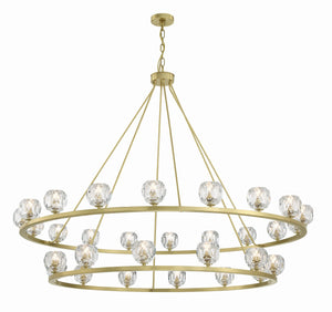 Aragon 30 Light Soft Brass Chandelier ARA-10269-SB