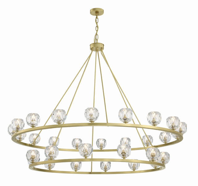 Aragon 30 Light Soft Brass Chandelier ARA-10269-SB