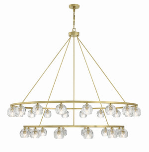 Aragon 30 Light Soft Brass Chandelier ARA-10269-SB