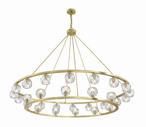 Aragon 30 Light Soft Brass Chandelier ARA-10269-SB