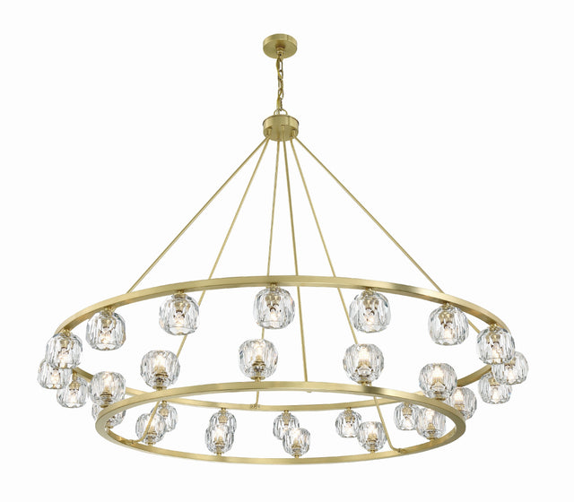 Aragon 30 Light Soft Brass Chandelier ARA-10269-SB