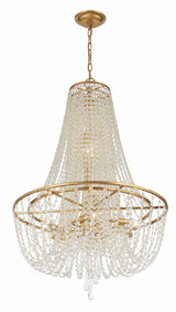 Arcadia 9 Light Antique Gold Chandelier ARC-1917-GA-CL-MWP