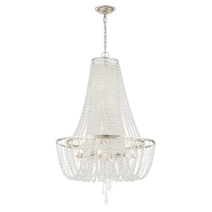 Arcadia 9 Light Antique Silver Chandelier ARC-1917-SA-CL-MWP
