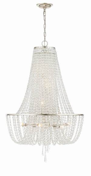 Arcadia 9 Light Antique Gold Chandelier ARC-1917-GA-CL-MWP