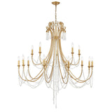 Arcadia 15 Light Antique Gold Chandelier ARC-1919-GA-CL-MWP