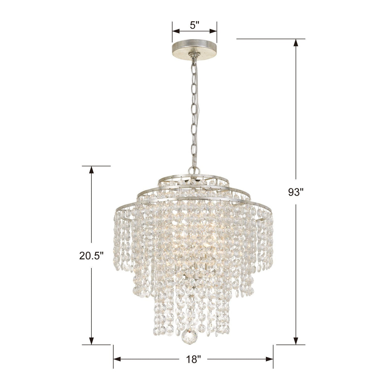 Arielle 4 Light Dark Bronze Chandelier ARI-304-DB-CL-MWP