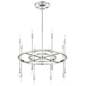 Aries 16 Light Polished Nickel Chandelier ARS-B4016-PN
