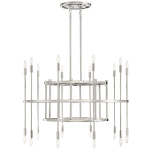 Aries 20 Light Polished Nickel Chandelier ARS-B4020-PN