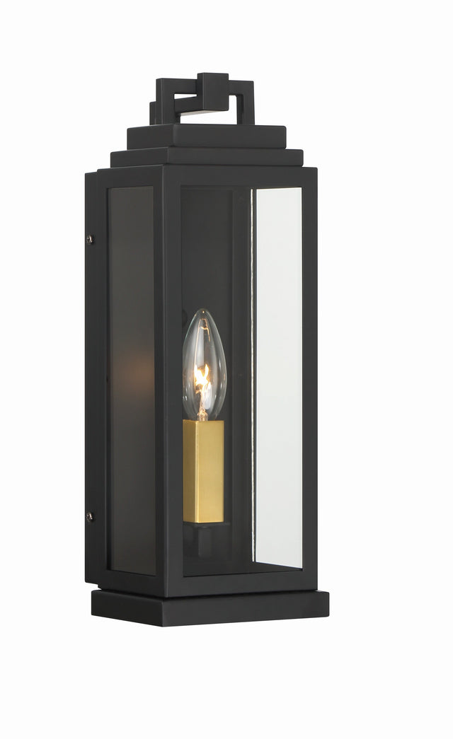 Aspen 1 Light Matte Black Outdoor Sconce ASP-8911-MK