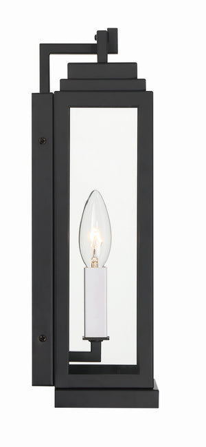 Aspen 1 Light Matte Black Outdoor Sconce ASP-8911-MK