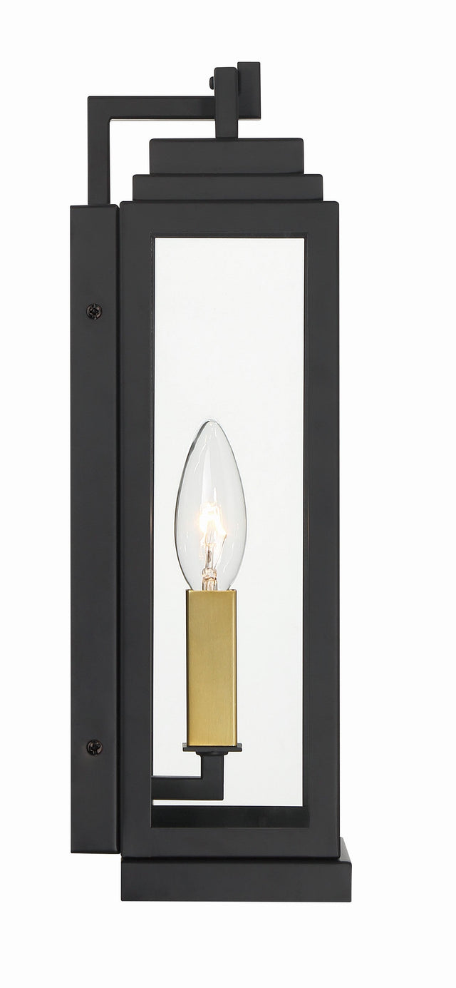 Aspen 1 Light Matte Black Outdoor Sconce ASP-8911-MK