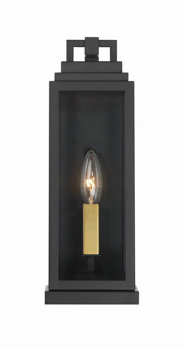 Aspen 1 Light Matte Black Outdoor Sconce ASP-8911-MK