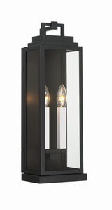 Aspen 2 Light Matte Black Outdoor Sconce ASP-8912-MK