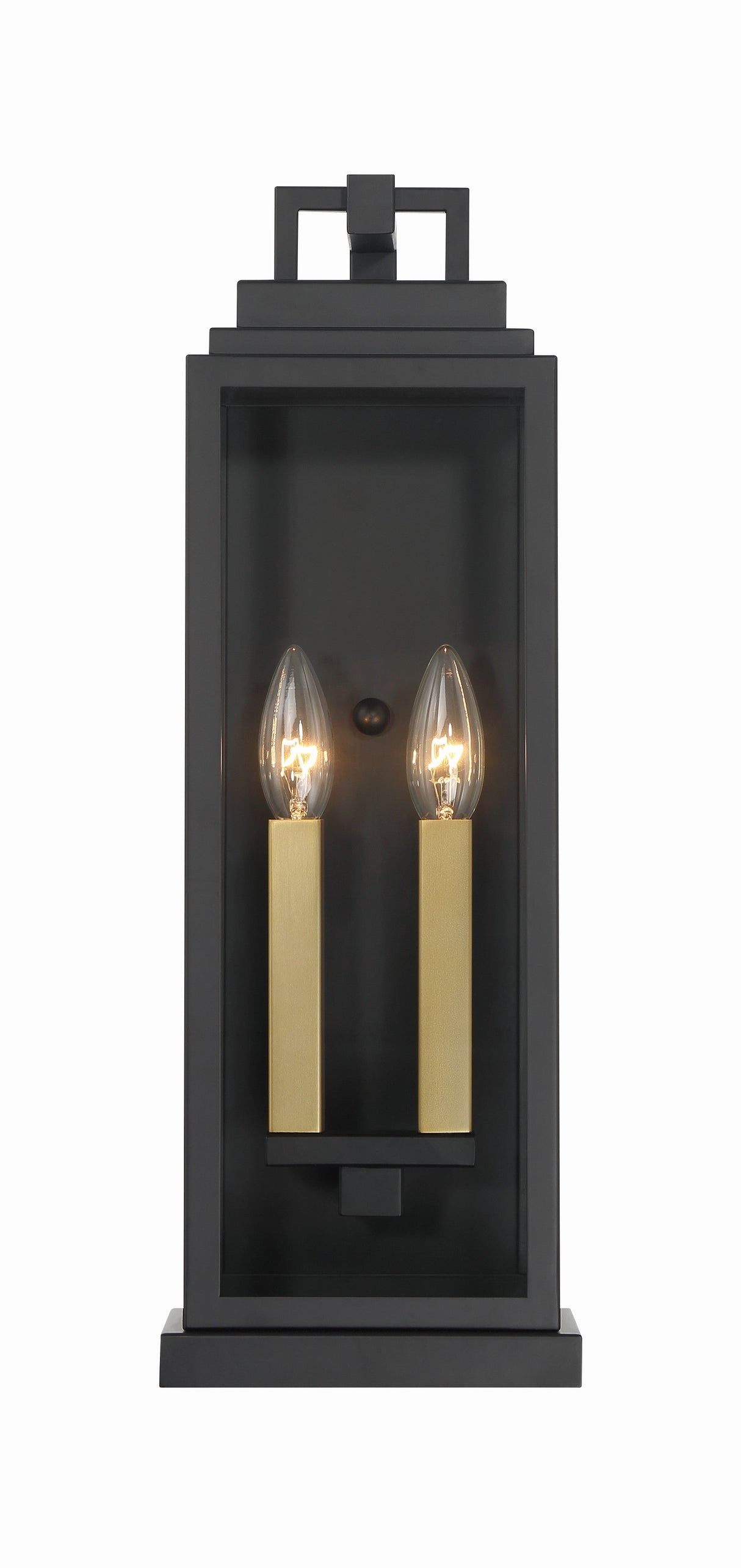 Aspen 2 Light Matte Black Outdoor Sconce ASP-8912-MK