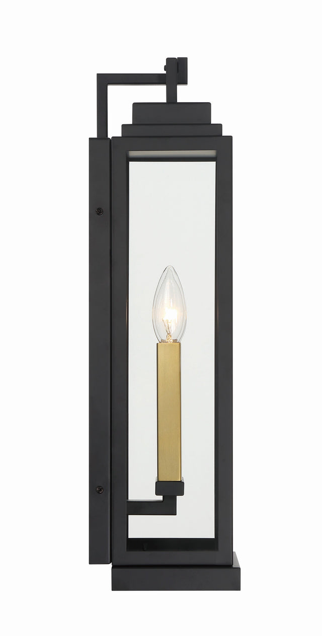 Aspen 2 Light Matte Black Outdoor Sconce ASP-8912-MK
