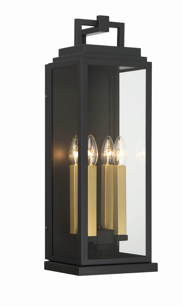 Aspen 4 Light Matte Black Outdoor Sconce ASP-8914-MK