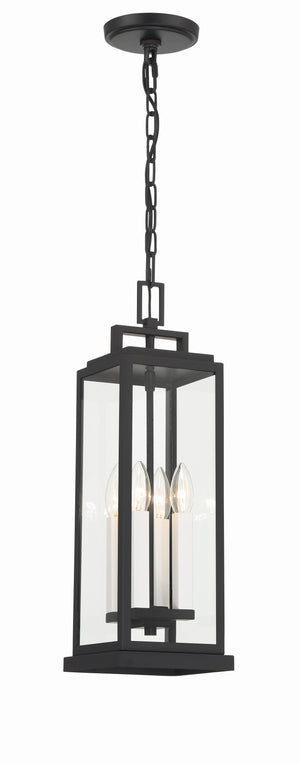 Aspen 4 Light Matte Black Outdoor Pendant ASP-8915-MK