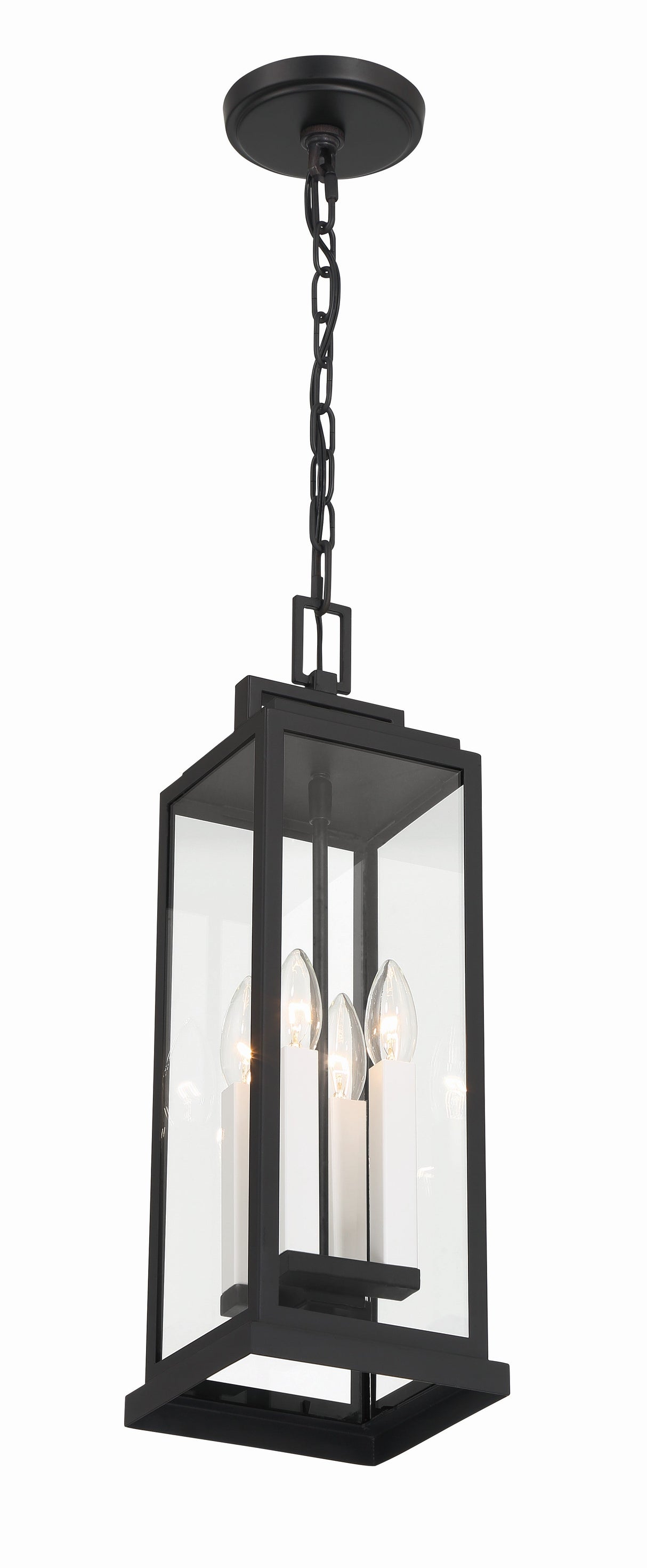 Aspen 4 Light Matte Black Outdoor Pendant ASP-8915-MK