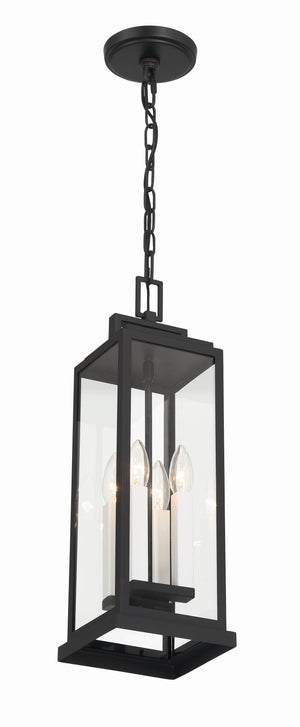 Aspen 4 Light Matte Black Outdoor Pendant ASP-8915-MK