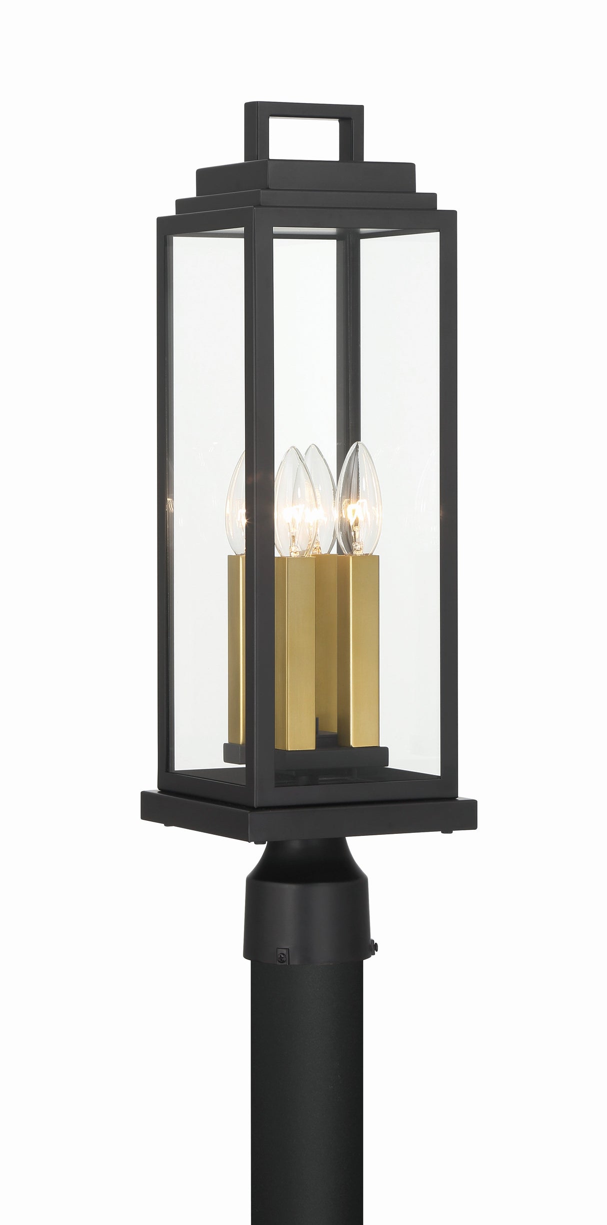 Aspen 4 Light Matte Black Outdoor Post ASP-8919-MK