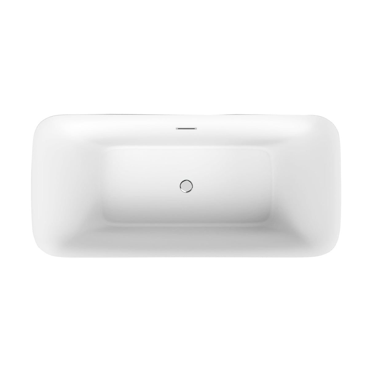 Serenity 59" Acrylic Freestanding Tub With Internal Drain