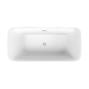 Serenity 59" Acrylic Freestanding Tub With Internal Drain