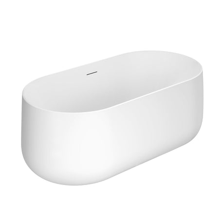 Porter 61" Acrylic Oval Tub in Matte White