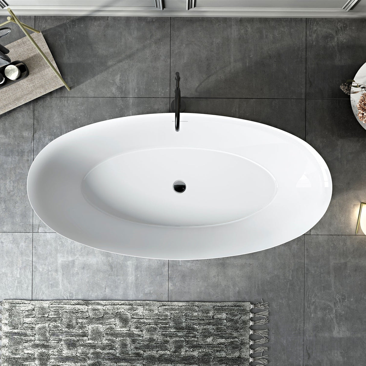 Harper 67" Acrylic Tub in Glossy White